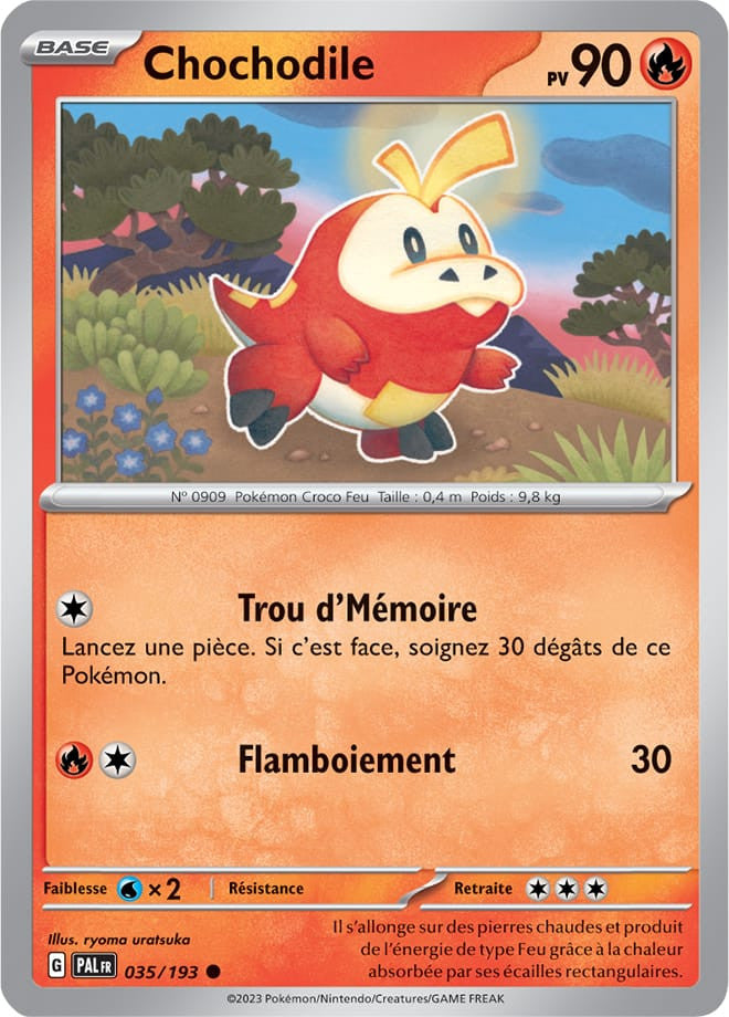 Chochodile – 035/193 – Carte Pokémon Évolutions à Paldea EV02 (Reverse)
