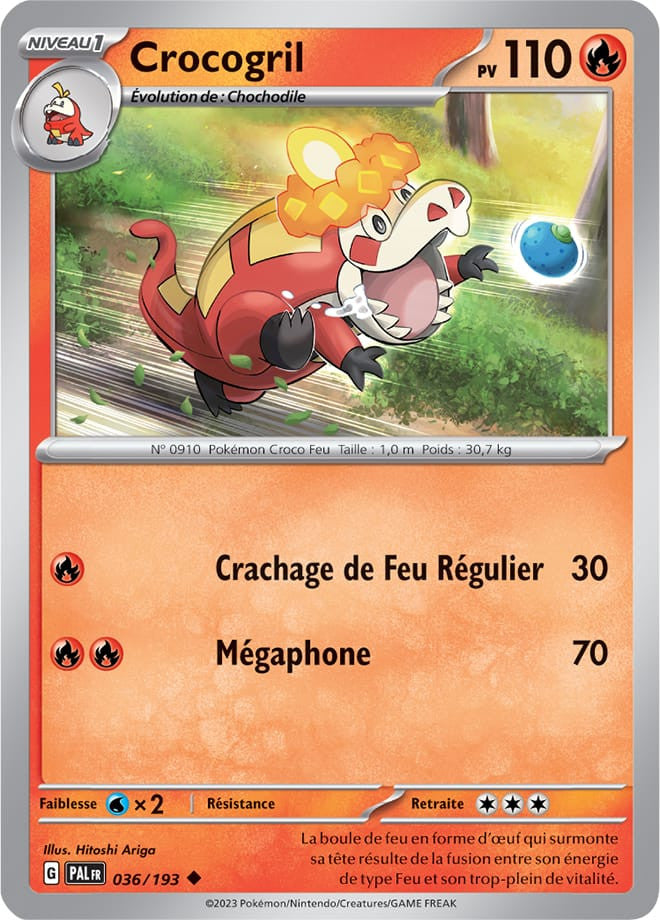 Crocogril – 036/193 – Carte Pokémon Évolutions à Paldea EV02 (Normale)
