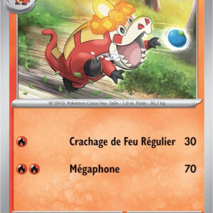 Crocogril - 036/193 - Carte Pokémon Évolutions à Paldea EV02 (Reverse)
