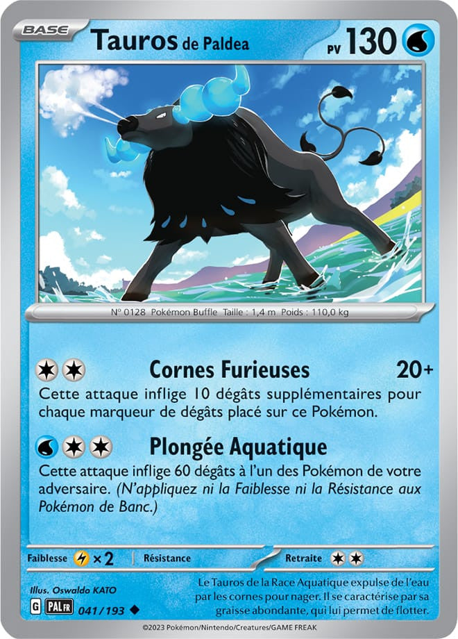 Tauros de Paldea – 041/193 – Carte Pokémon Évolutions à Paldea EV02 (Normale)