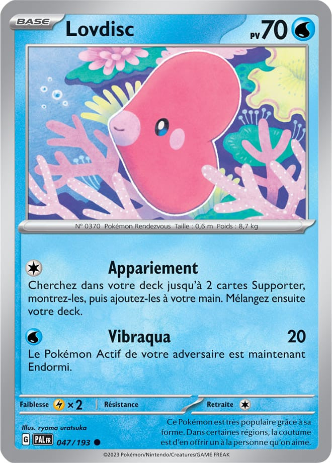 Lovdisc – 047/193 – Carte Pokémon Évolutions à Paldea EV02 (Reverse)