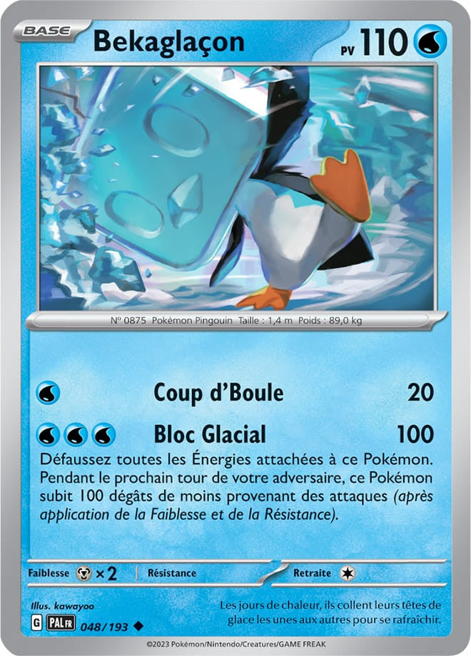Bekaglaçon – 048/193 – Carte Pokémon Évolutions à Paldea EV02 (Normale)