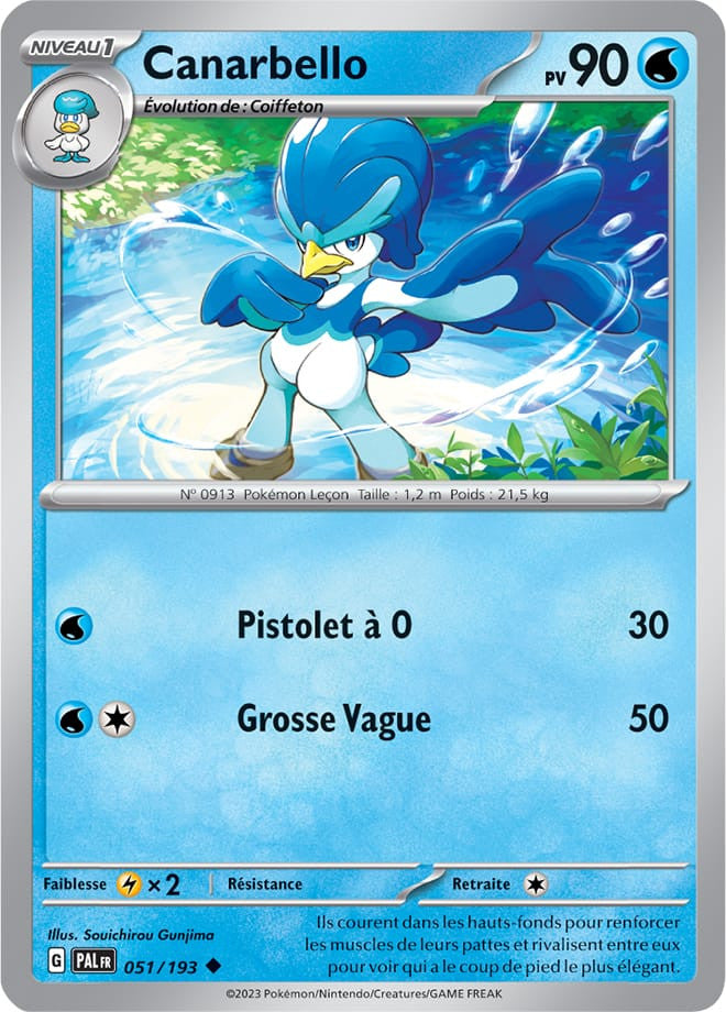 Canarbello – 051/193 – Carte Pokémon Évolutions à Paldea EV02 (Reverse)