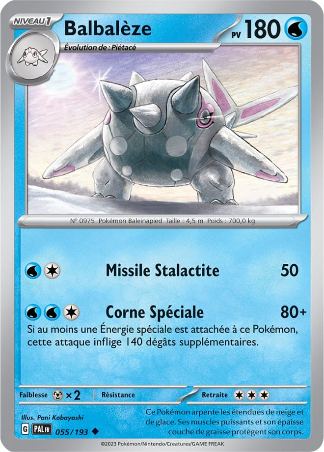 Balbalèze – 055/193 – Carte Pokémon Évolutions à Paldea EV02 (Normale)