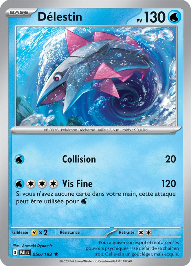 Délestin – 056/193 – Carte Pokémon Évolutions à Paldea EV02 (Reverse)
