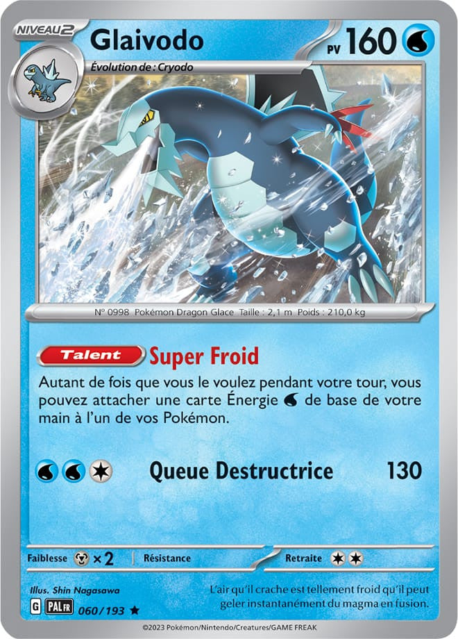 Glaivodo – 060/193 – Carte Pokémon Évolutions à Paldea EV02 (Reverse)