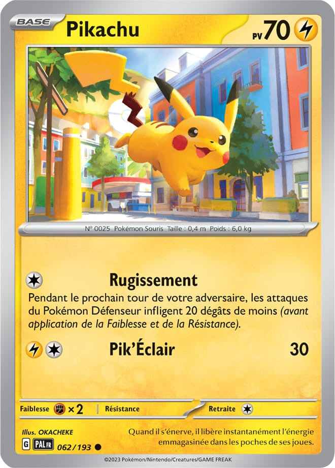 Pikachu – 062/193 – Carte Pokémon Évolutions à Paldea EV02 (Reverse)