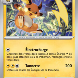 Raichu - 064/193 - Carte Pokémon Évolutions à Paldea EV02 (Reverse)
