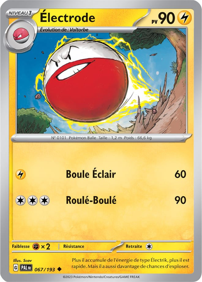 Électrode – 067/193 – Carte Pokémon Évolutions à Paldea EV02 (Normale)