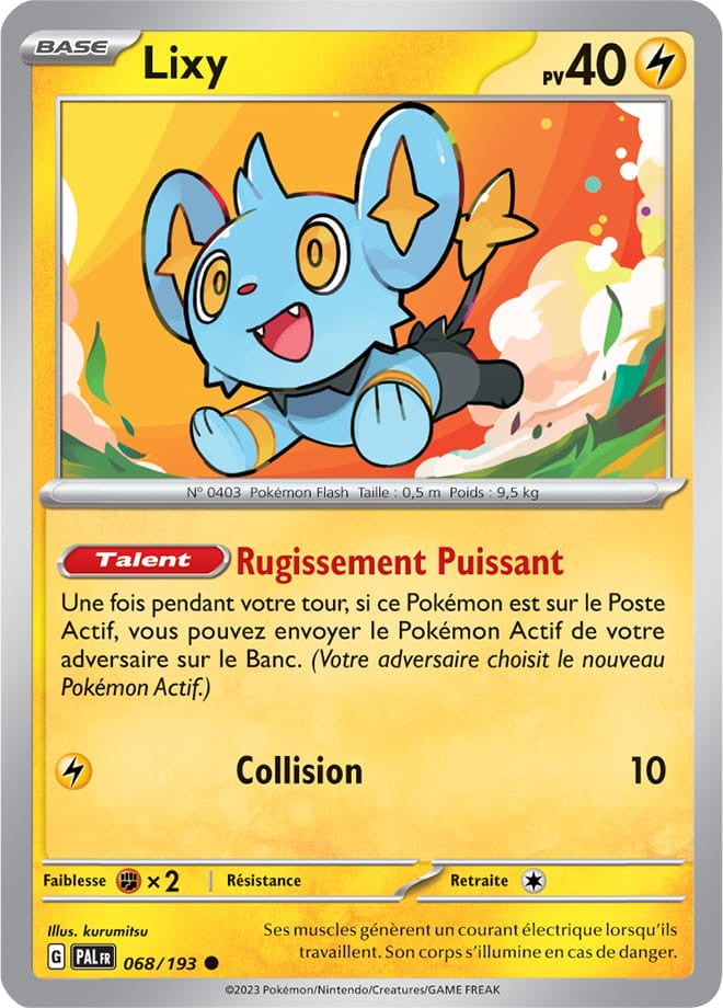 Lixy – 068/193 – Carte Pokémon Évolutions à Paldea EV02 (Normale)