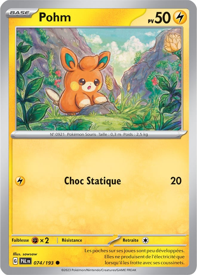 Pohm – 074/193 – Carte Pokémon Évolutions à Paldea EV02 (Normale)