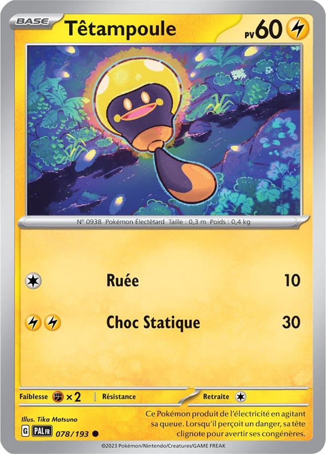 Têtampoule – 078/193 – Carte Pokémon Évolutions à Paldea EV02 (Normale)