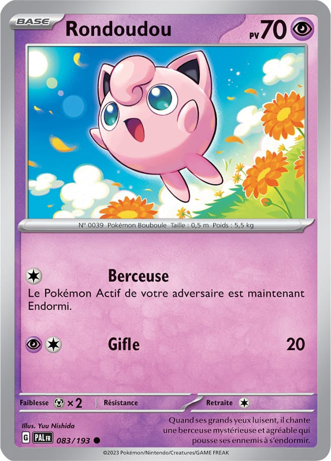 Rondoudou – 083/193 – Carte Pokémon Évolutions à Paldea EV02 (Reverse)