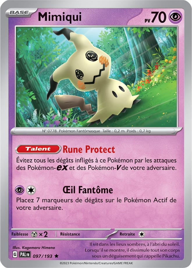 Mimiqui – 097/193 – Carte Pokémon Évolutions à Paldea EV02 (Normale)