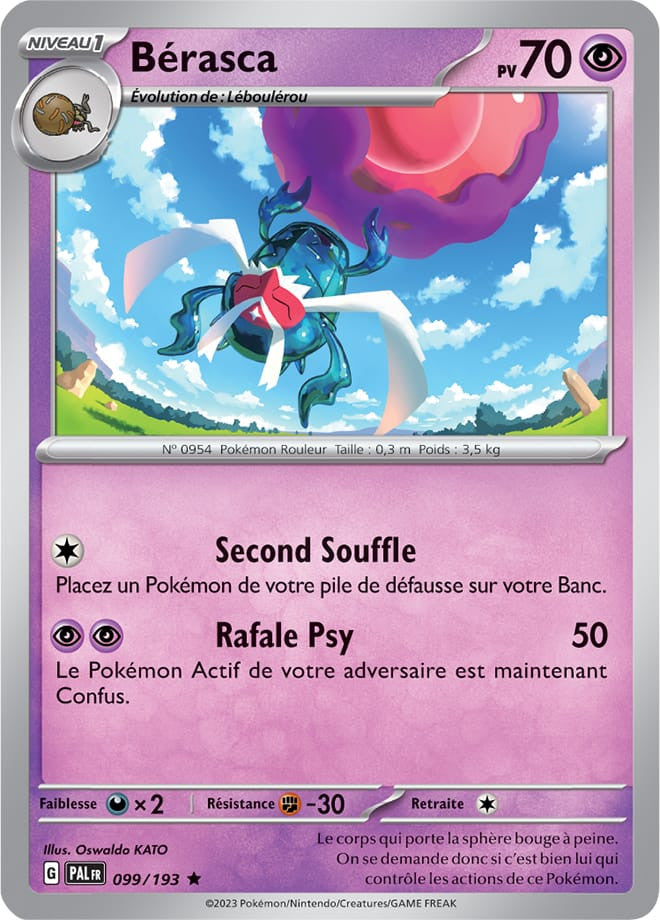 Bérasca – 099/193 – Carte Pokémon Évolutions à Paldea EV02 (Reverse)