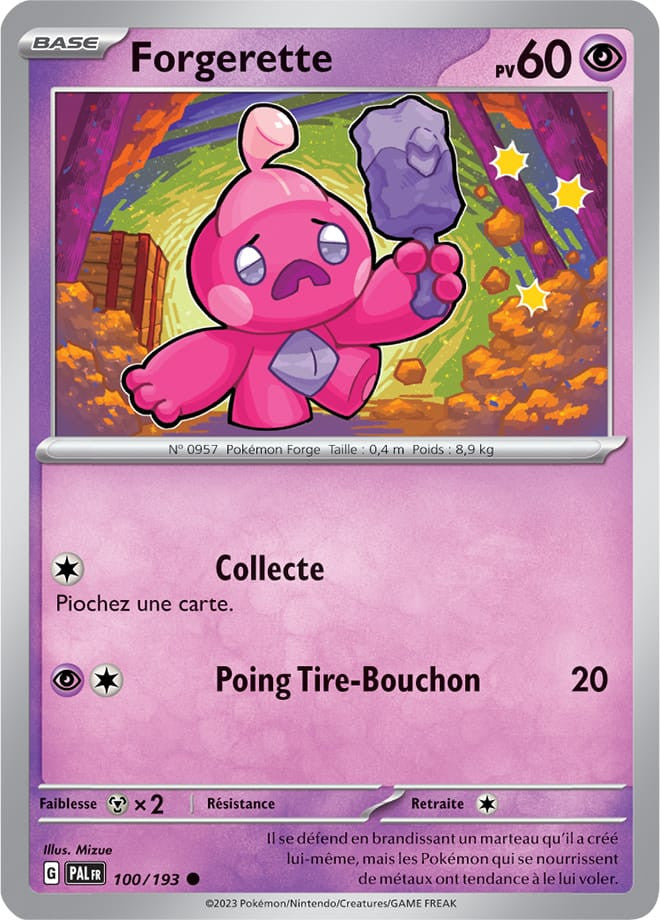 Forgerette – 100/193 – Carte Pokémon Évolutions à Paldea EV02 (Normale)