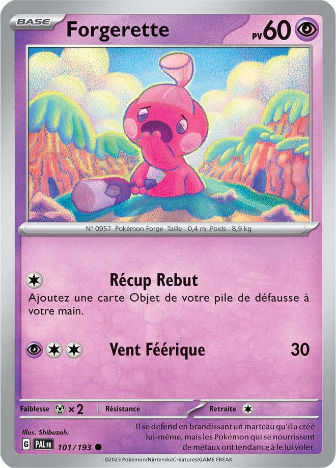 Forgerette – 101/193 – Carte Pokémon Évolutions à Paldea EV02 (Normale)