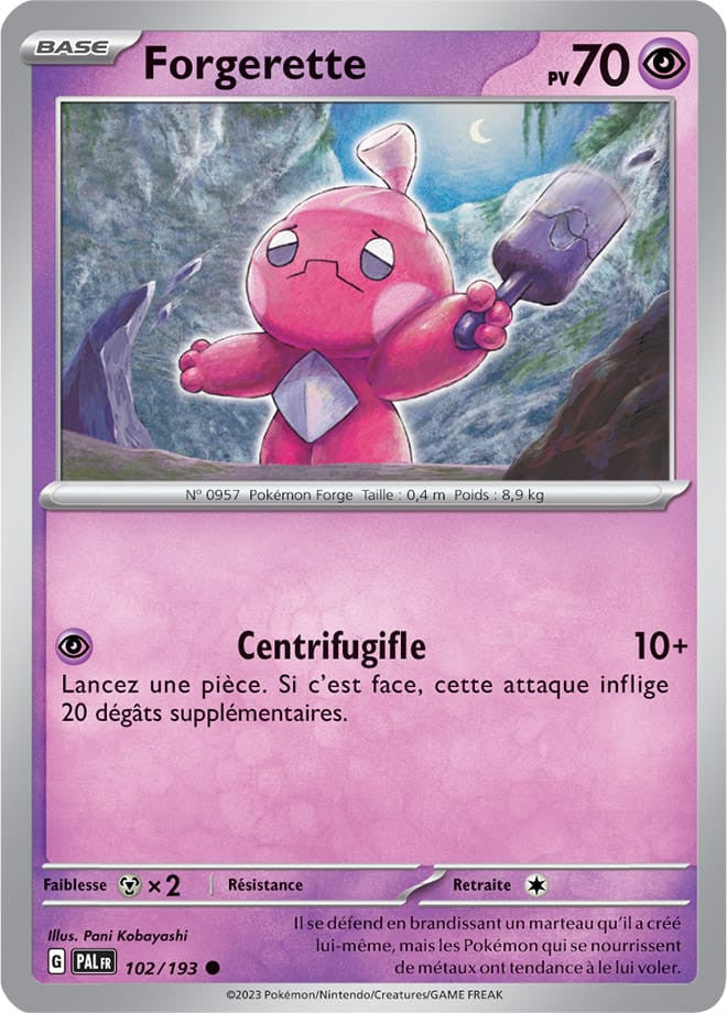 Forgerette – 102/193 – Carte Pokémon Évolutions à Paldea EV02 (Normale)