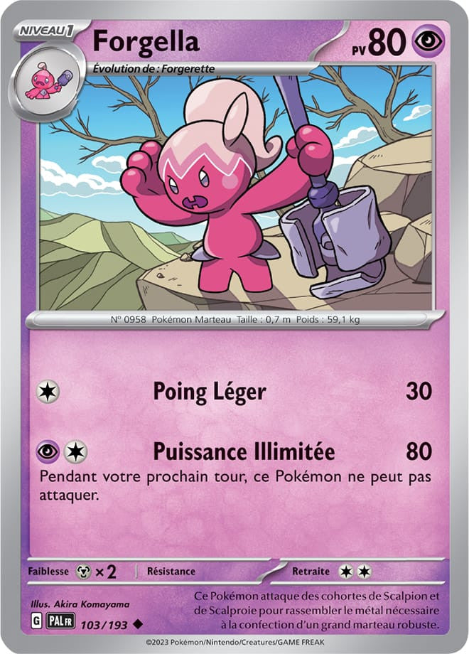 Forgella – 103/193 – Carte Pokémon Évolutions à Paldea EV02 (Reverse)