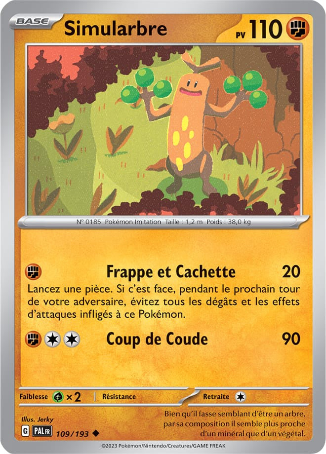 Simularbre – 109/193 – Carte Pokémon Évolutions à Paldea EV02 (Normale)