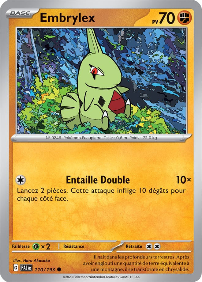 Embrylex – 110/193 – Carte Pokémon Évolutions à Paldea EV02 (Normale)