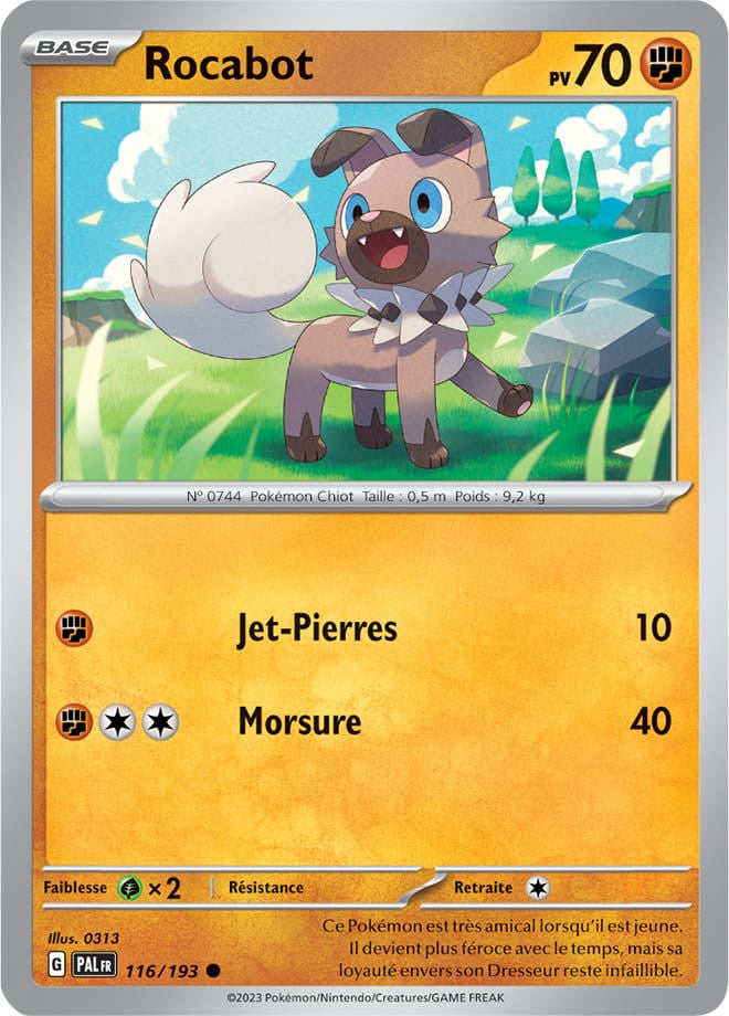 Rocabot – 116/193 – Carte Pokémon Évolutions à Paldea EV02 (Reverse)