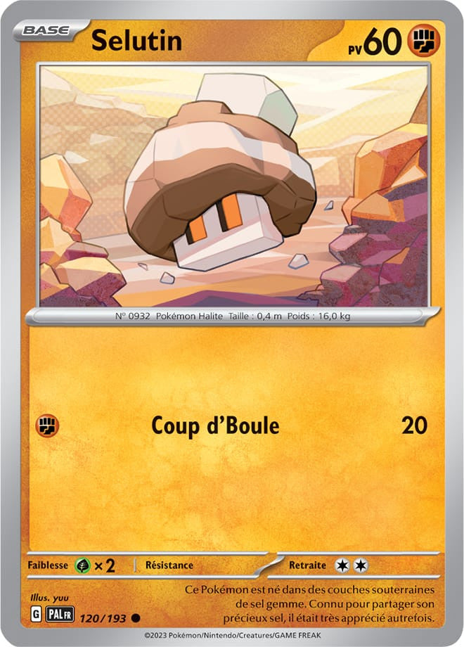 Selutin – 120/193 – Carte Pokémon Évolutions à Paldea EV02 (Normale)
