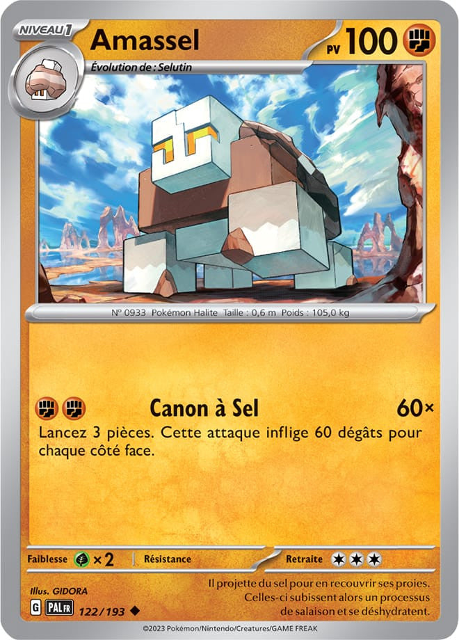 Amassel – 122/193 – Carte Pokémon Évolutions à Paldea EV02 (Normale)