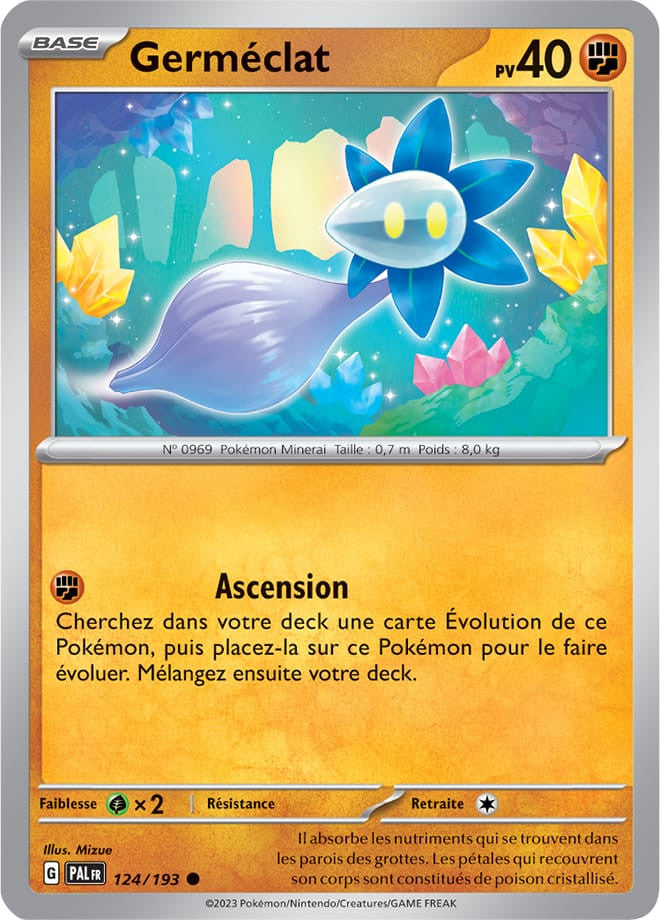 Germéclat – 124/193 – Carte Pokémon Évolutions à Paldea EV02 (Normale)