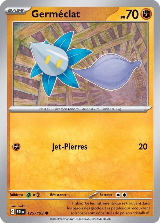Germéclat – 125/193 – Carte Pokémon Évolutions à Paldea EV02 (Reverse)