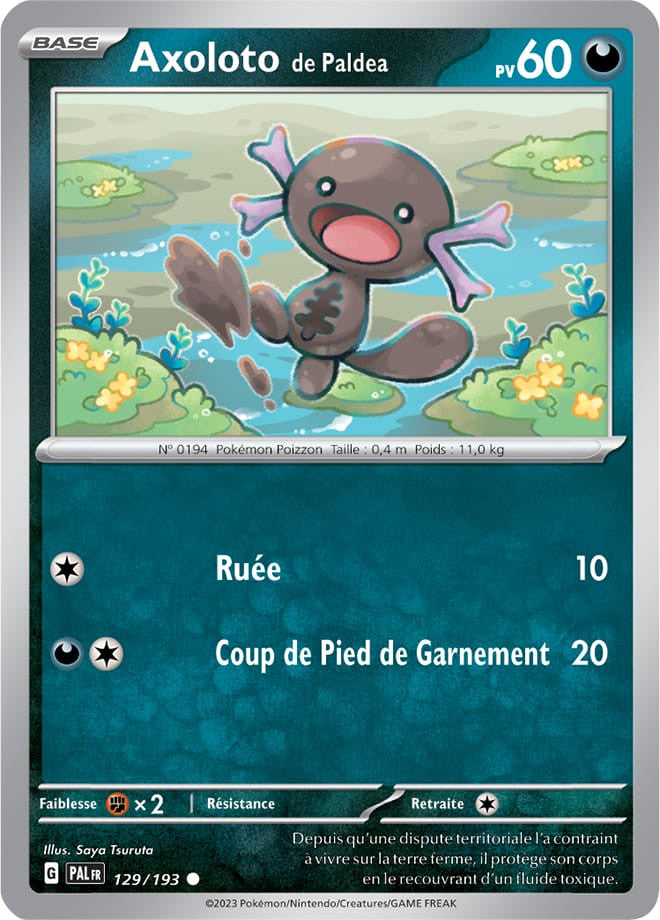 Axoloto de Paldea – 129/193 – Carte Pokémon Évolutions à Paldea EV02 (Normale)