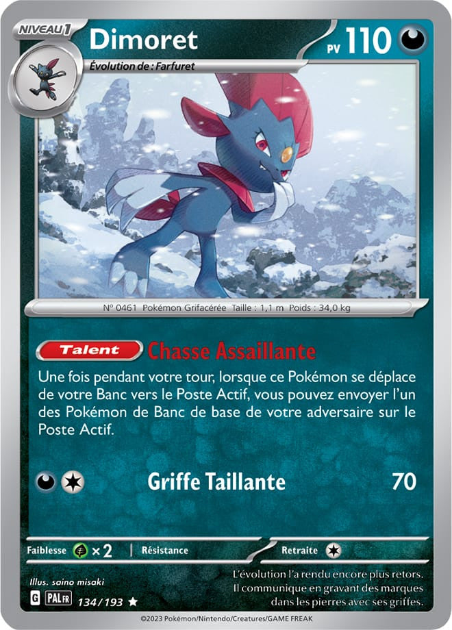 Dimoret – 134/193 – Carte Pokémon Évolutions à Paldea EV02 (Normale)