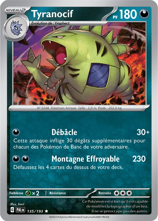 Tyranocif – 135/193 – Carte Pokémon Évolutions à Paldea EV02 (Reverse)