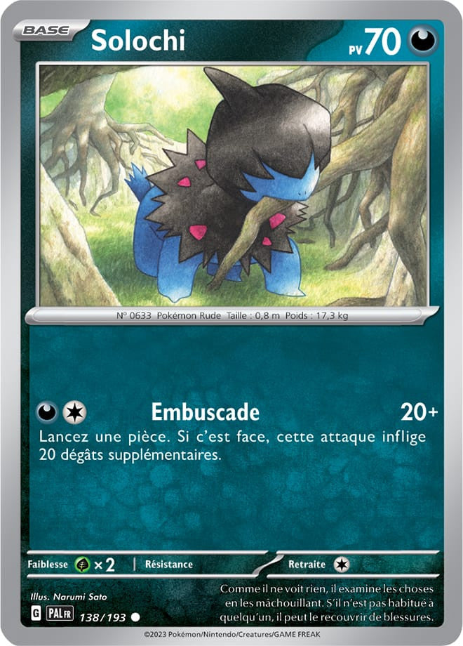 Solochi – 138/193 – Carte Pokémon Évolutions à Paldea EV02 (Normale)