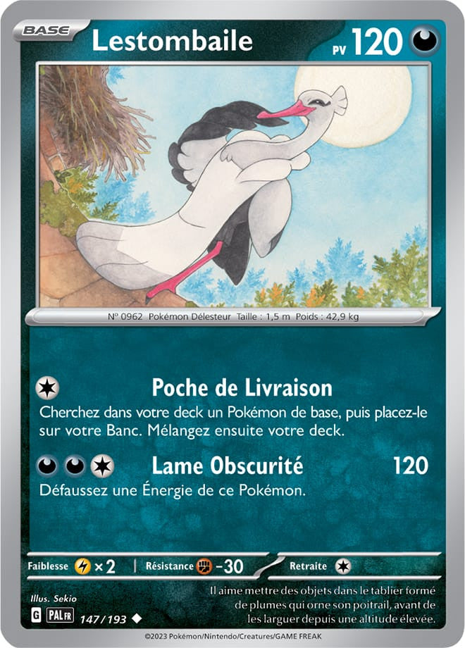 Lestombaile – 147/193 – Carte Pokémon Évolutions à Paldea EV02 (Normale)
