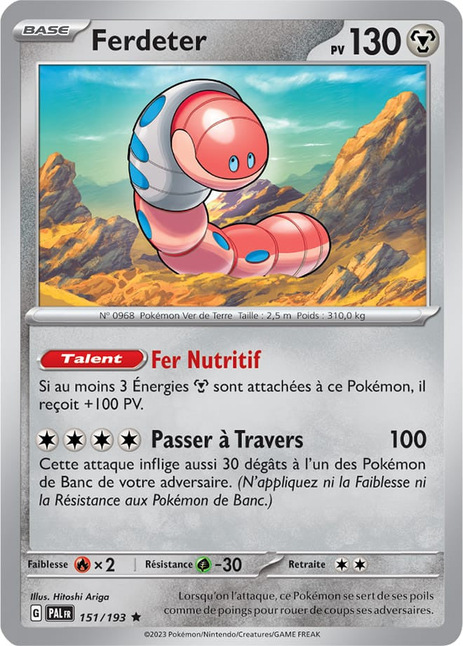 Ferdeter – 151/193 – Carte Pokémon Évolutions à Paldea EV02 (Normale)