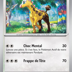 Girafarig - 154/193 - Carte Pokémon Évolutions à Paldea EV02 (Normale)
