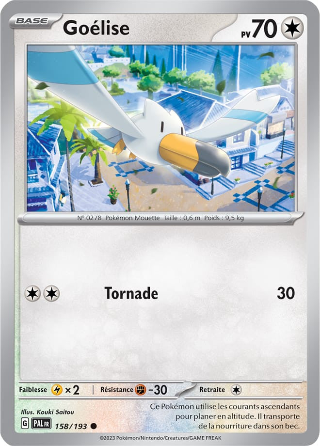 Goélise – 158/193 – Carte Pokémon Évolutions à Paldea EV02 (Reverse)