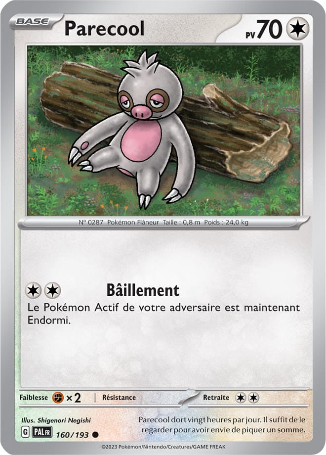 Parecool – 160/193 – Carte Pokémon Évolutions à Paldea EV02 (Reverse)