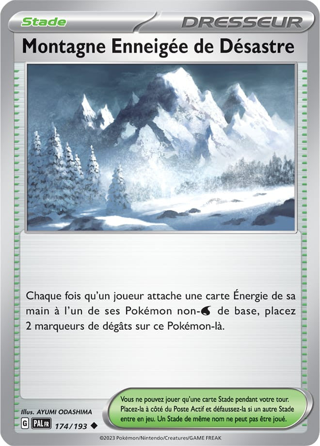 Montagne Enneigée de Désastre – 174/193 – Carte Pokémon Évolutions à Paldea EV02 (Normale)