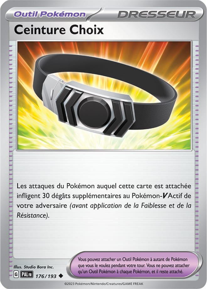 Ceinture Choix – 176/193 – Carte Pokémon Évolutions à Paldea EV02 (Normale)