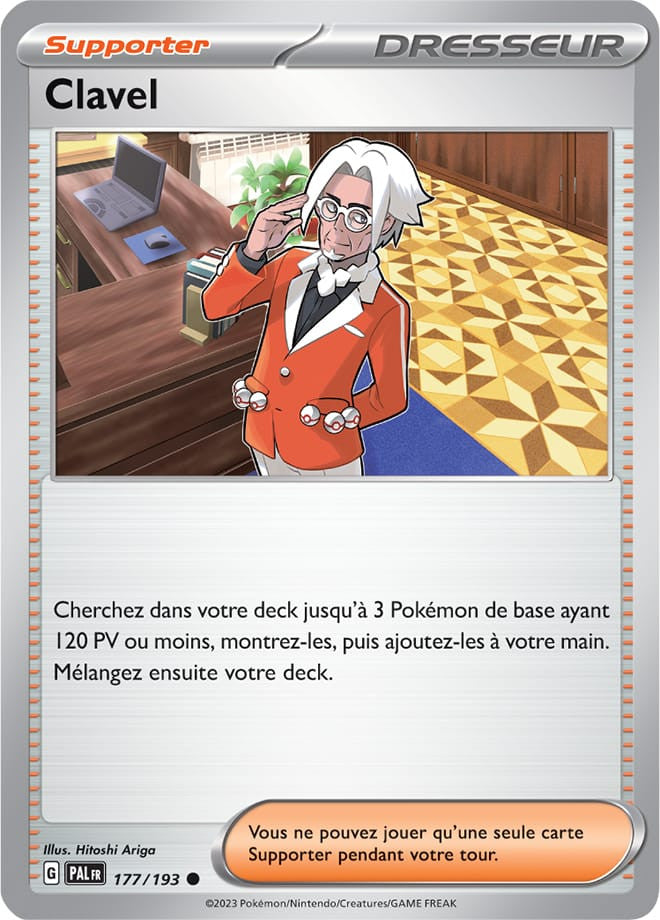Clavel – 177/193 – Carte Pokémon Évolutions à Paldea EV02 (Reverse)