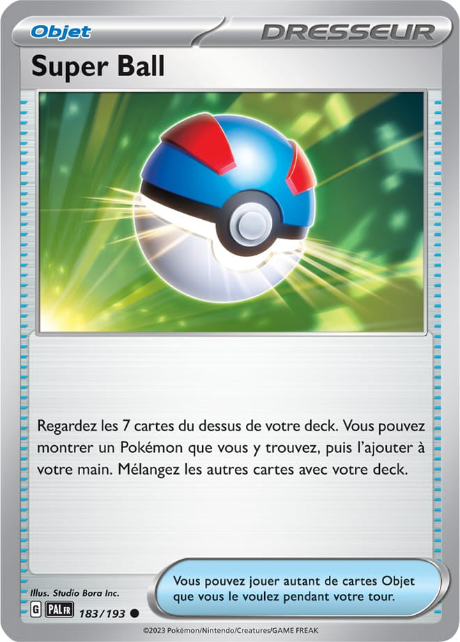 Super Ball – 183/193 – Carte Pokémon Évolutions à Paldea EV02 (Reverse)