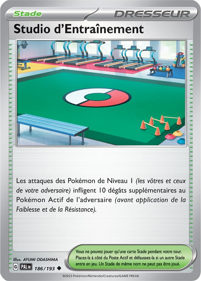 Studio d&rsquo;Entraînement – 186/193 – Carte Pokémon Évolutions à Paldea EV02 (Normale)