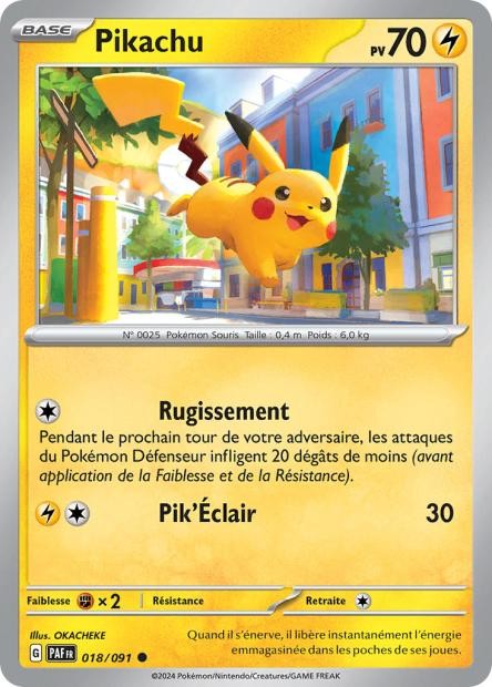 Pikachu – 018/091 – Destinées de Paldea (Reverse)