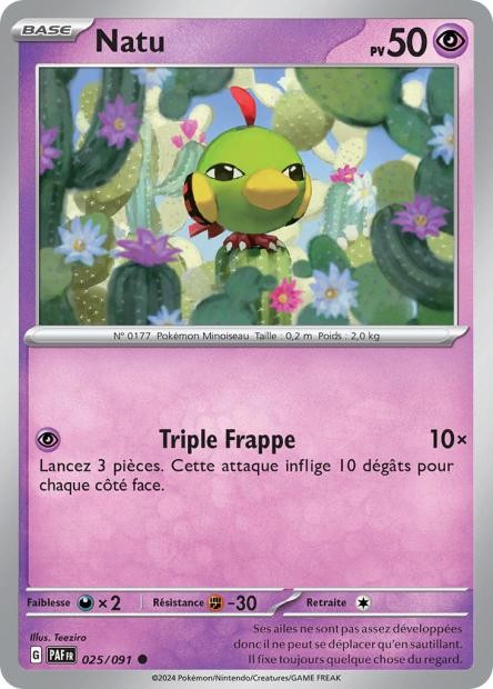 Natu – 025/091 – Destinées de Paldea (Normale)