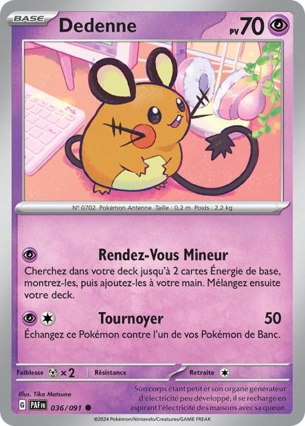 Dedenne – 036/091 – Destinées de Paldea (Normale)