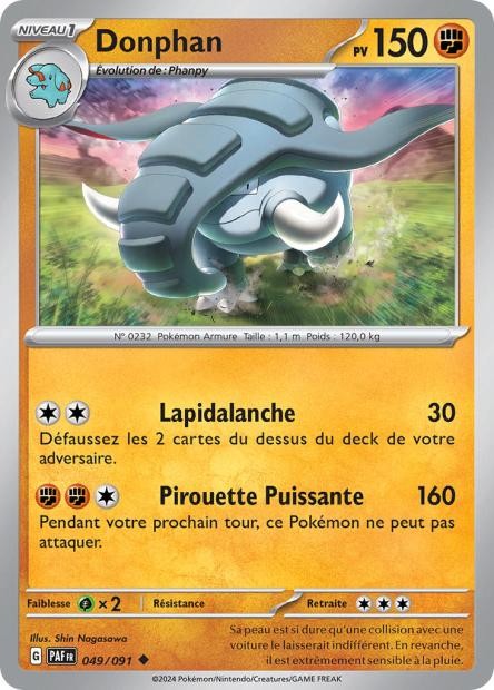 Donphan – 049/091 – Destinées de Paldea (Reverse)