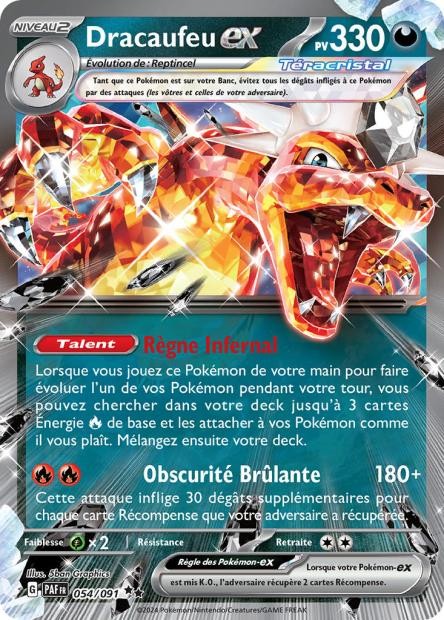 Dracaufeu EX – 054/091 – Destinées de Paldea