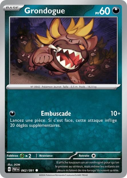Grondogue – 062/091 – Destinées de Paldea (Normale)